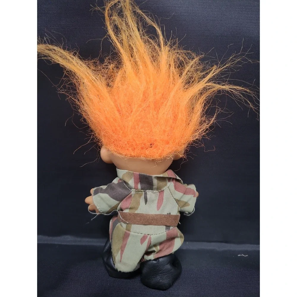 Vitnage Russ Berrie Soldier Troll With Orange Hair